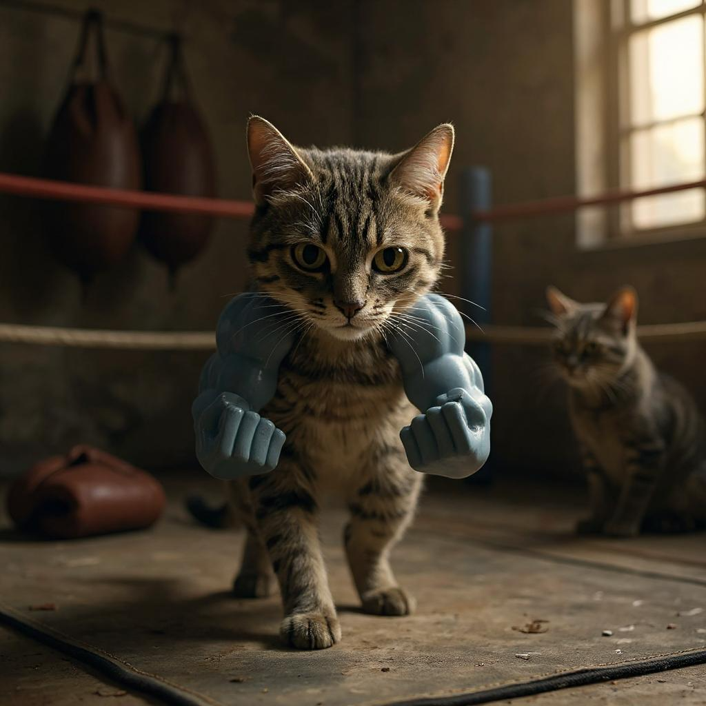Buff Arms Pet Costume