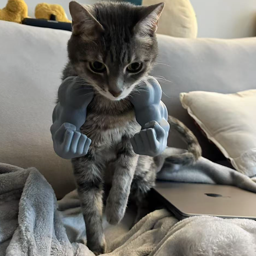Buff Arms Pet Costume