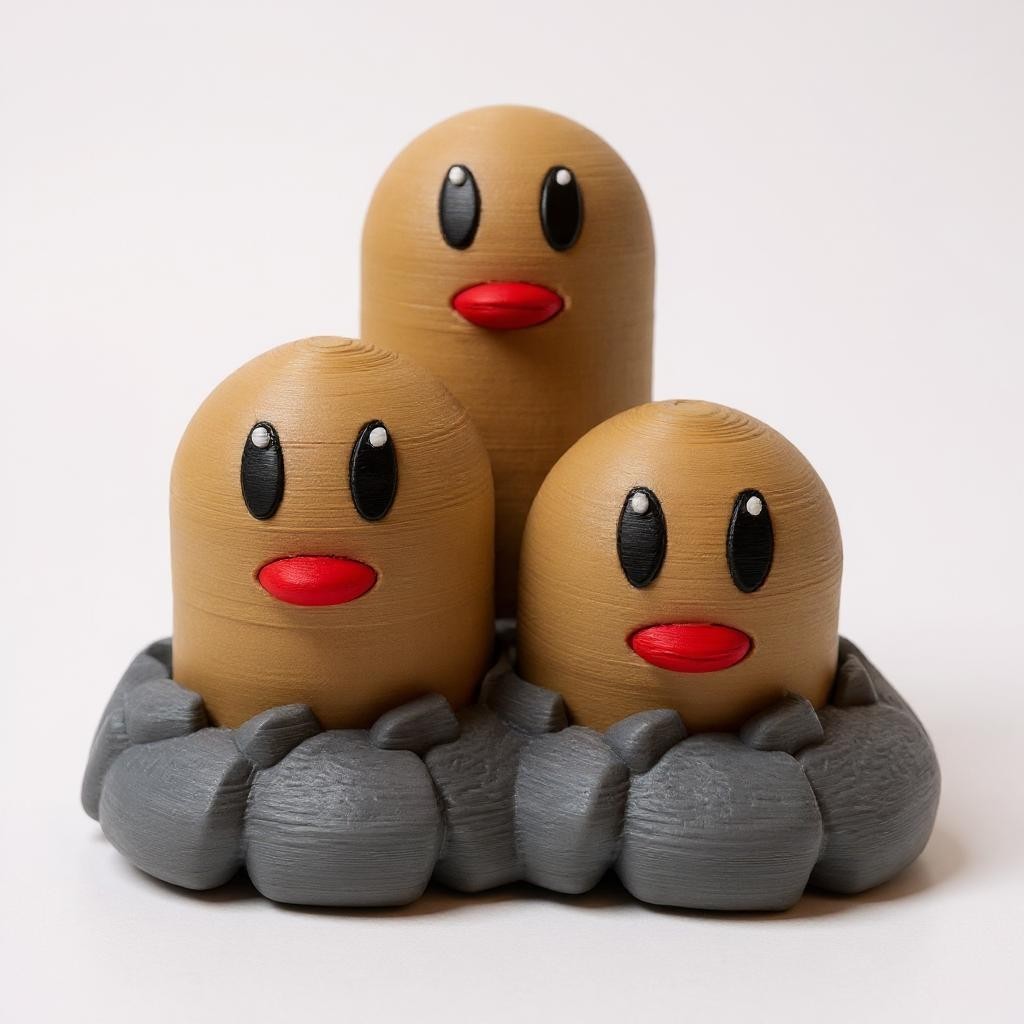 Clicking Ground-Dweller Trio Fidget Figurine